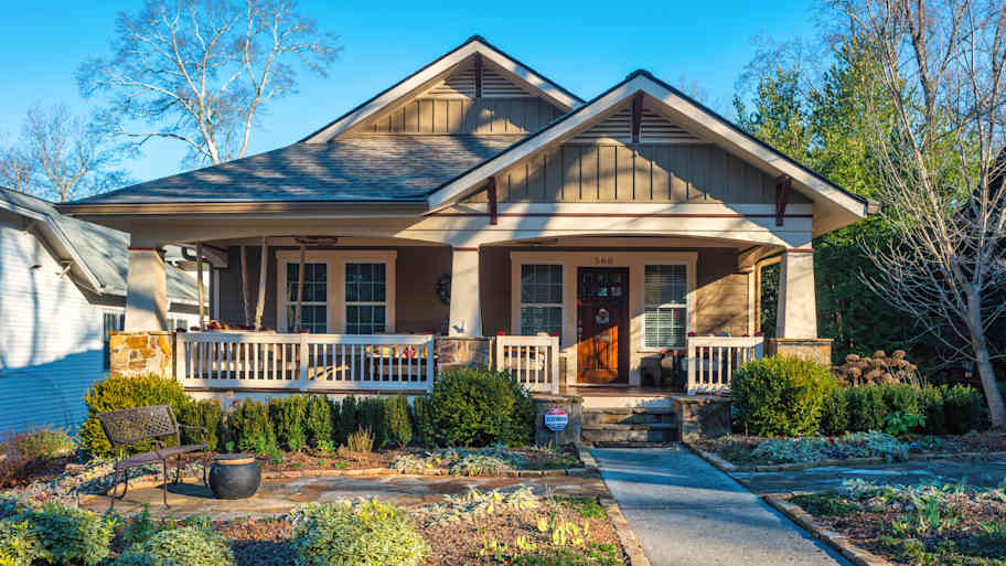House in the Virginia-Highland quarter of Atlanta Georgia USA
