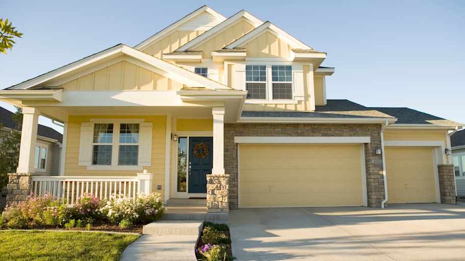 Exterior of yellow Denver house