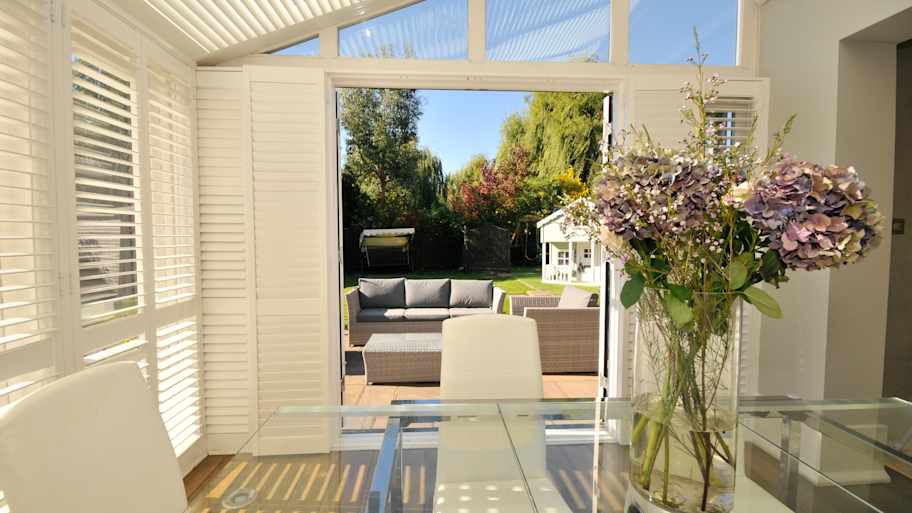 Dining area looking out to the back garden