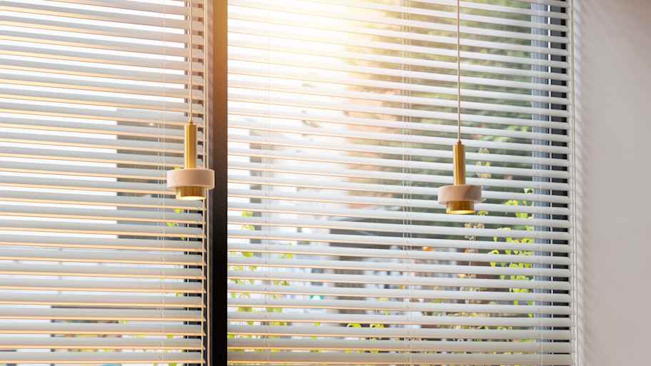 White window blinds 