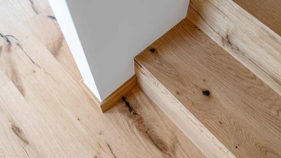 Wood staircase details 