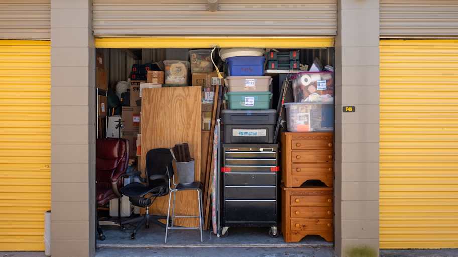 packed storage unit
