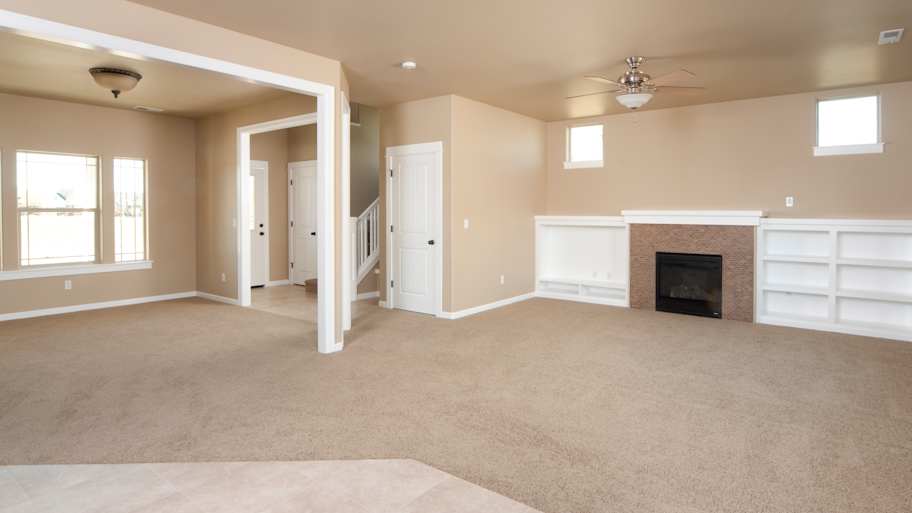 Empty modern living room