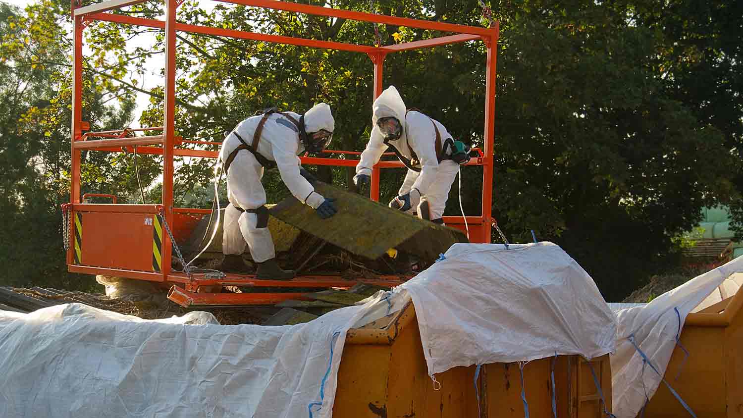 professional asbestos roof removal