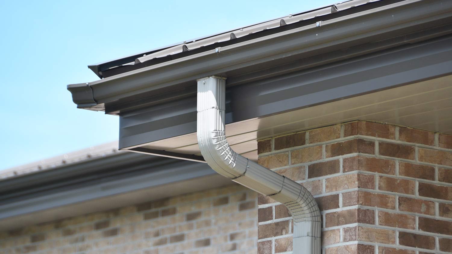 gutter downspout from roof