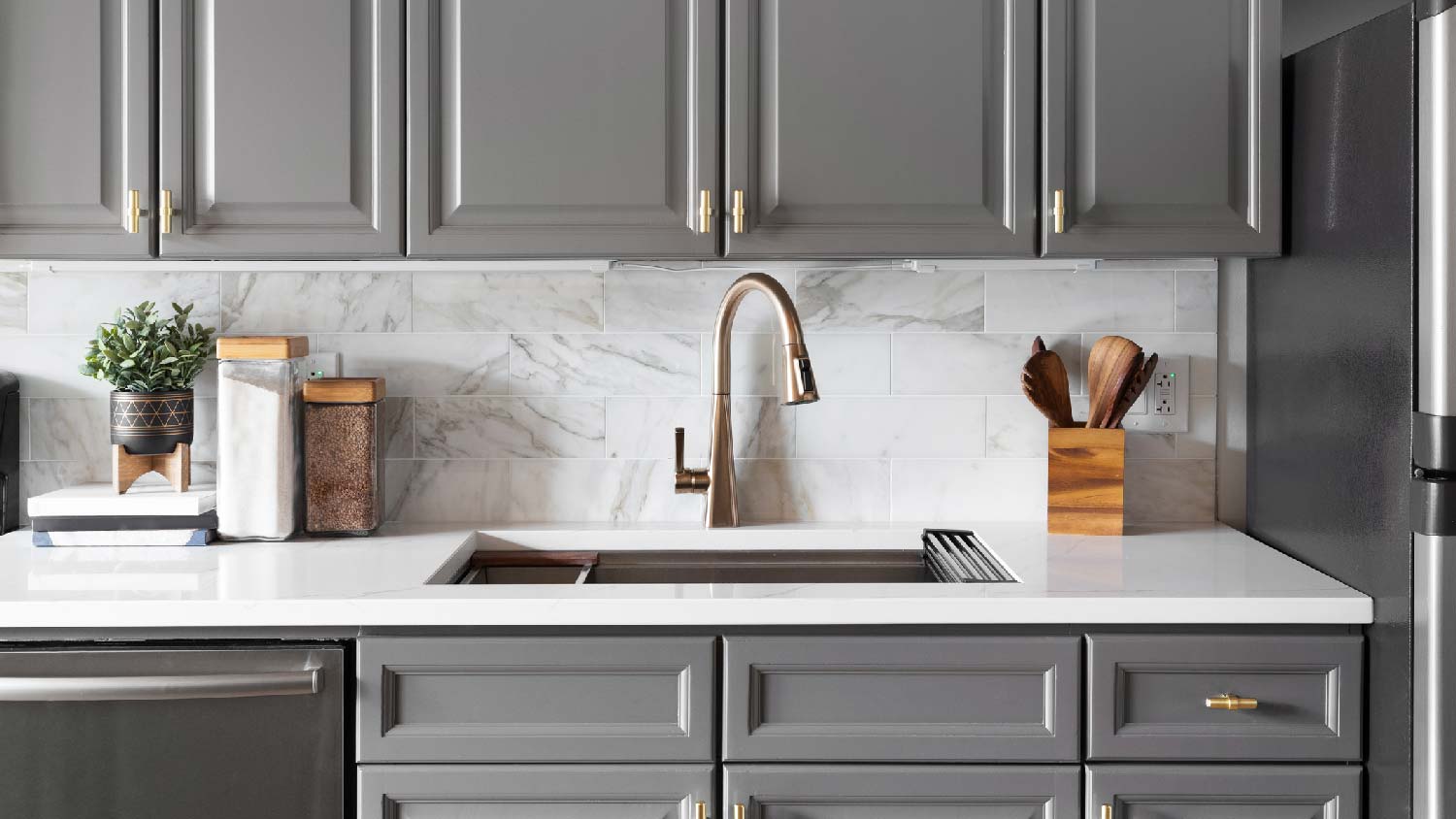 Renovated kitchen cabinets
