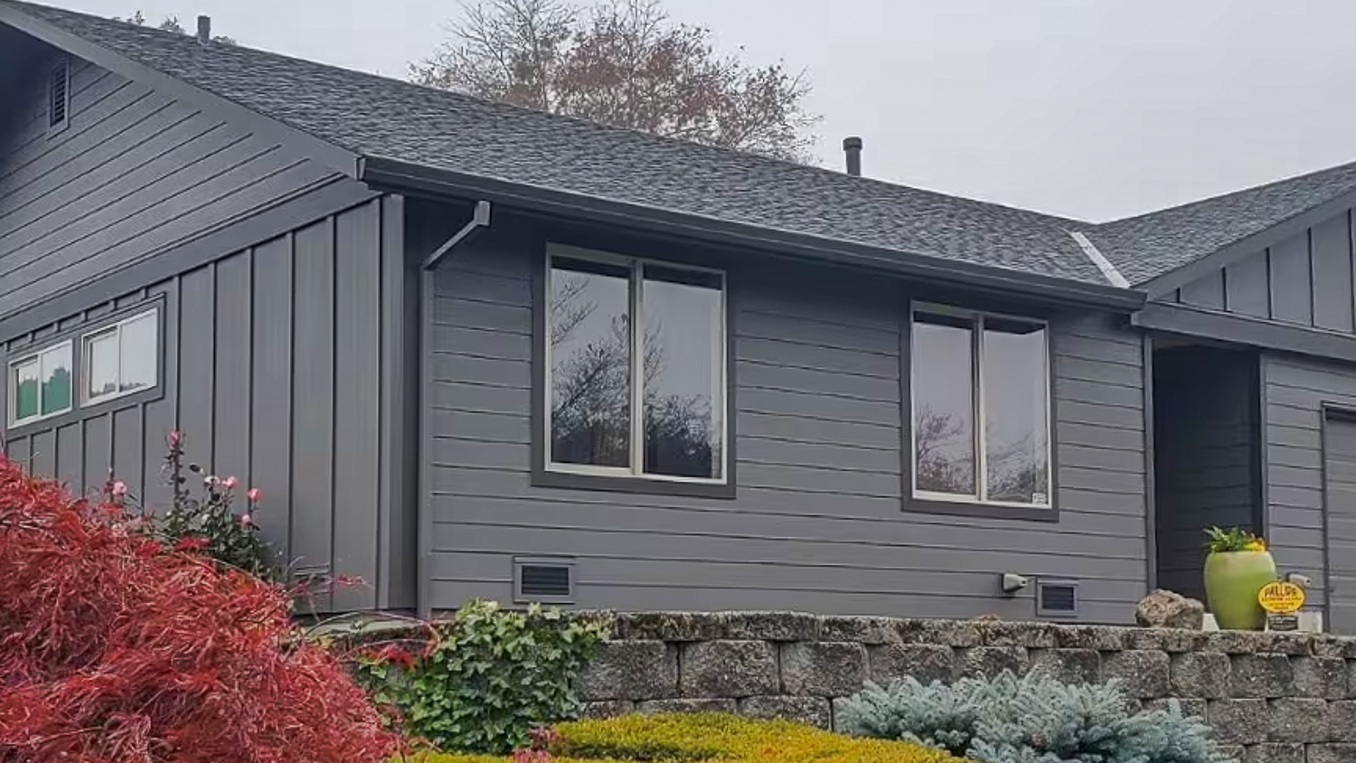 Black house exterior