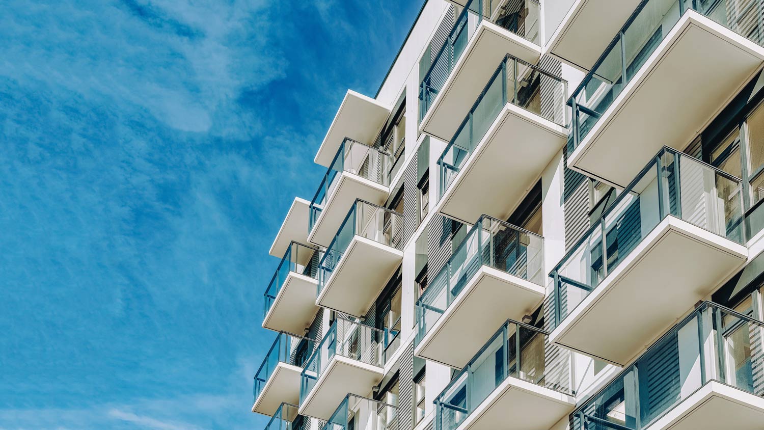 Exterior of modern residential building