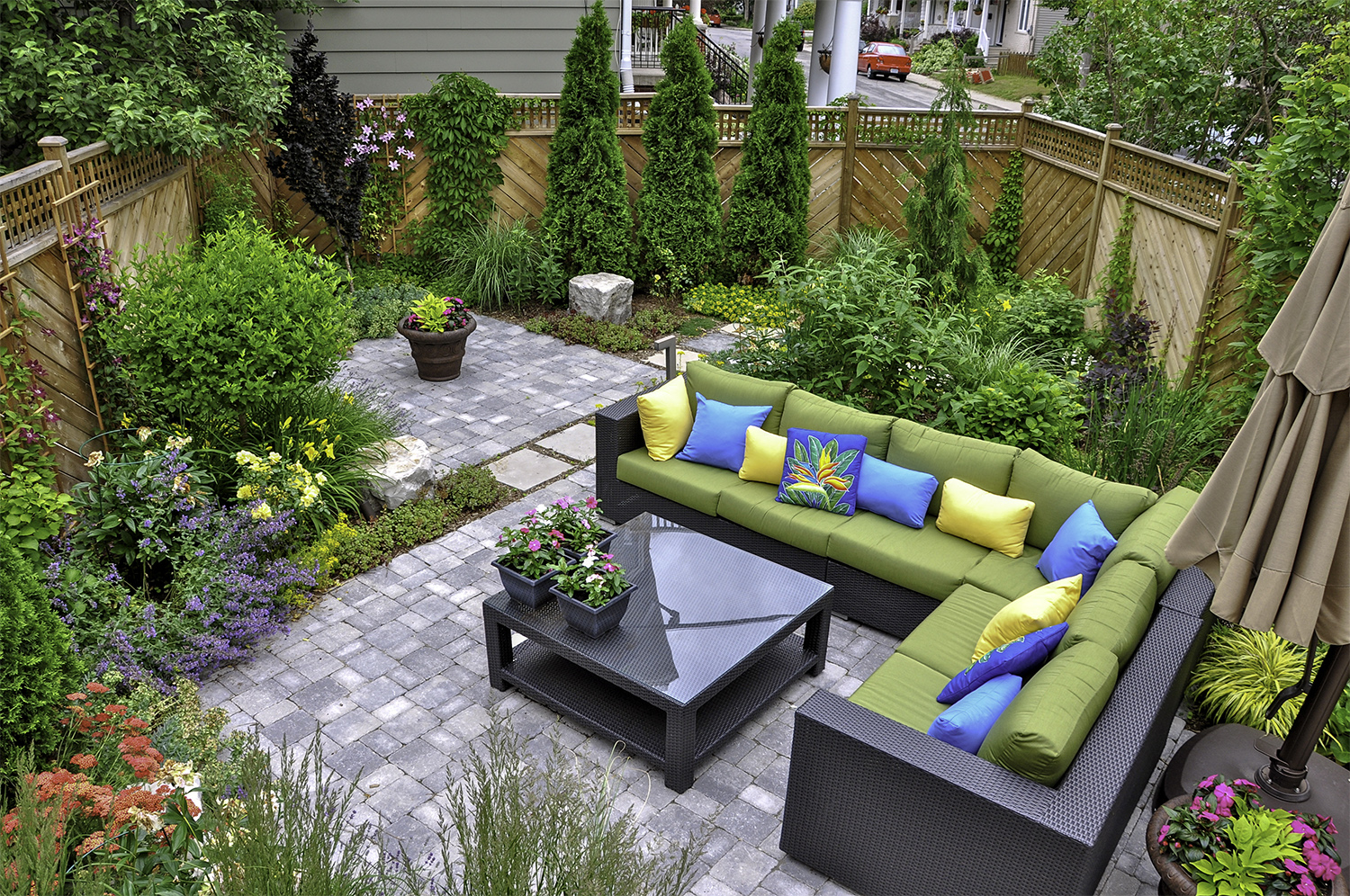 Backyard patio