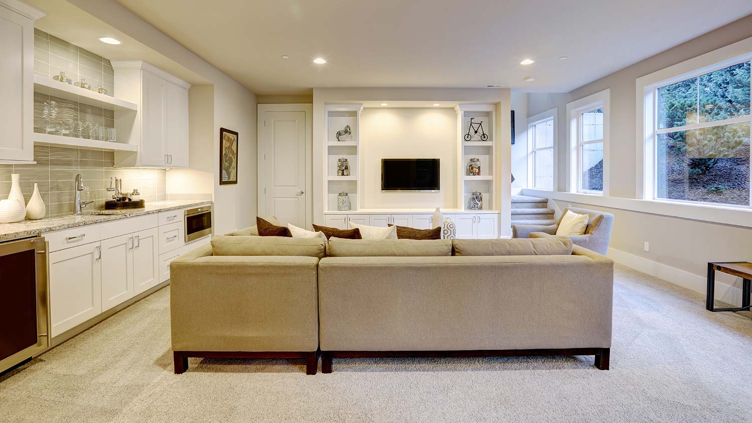 Basement living room