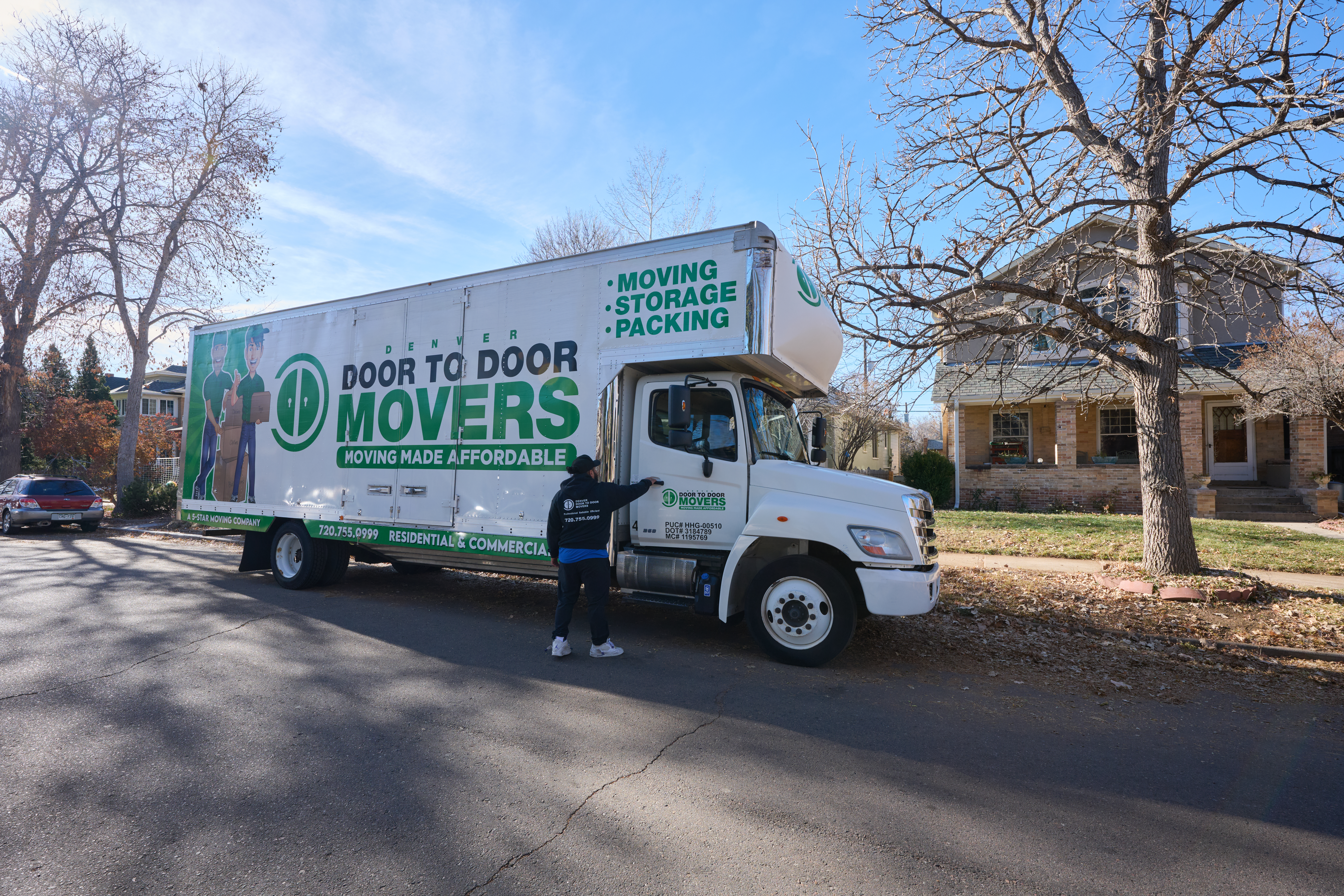 Large moving truck