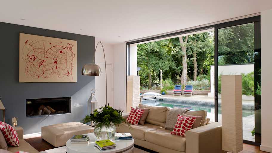 stylish and modern living room 