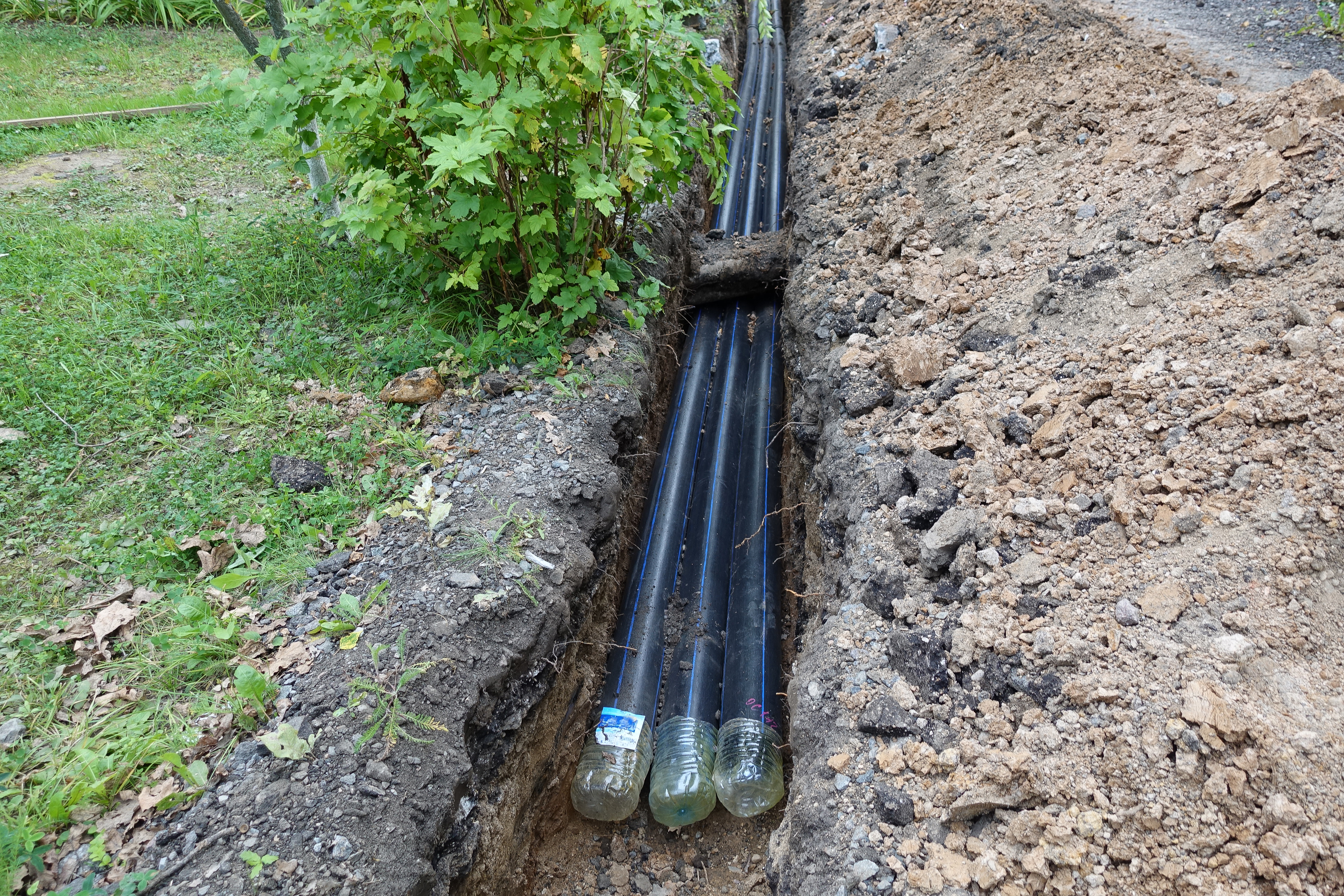 water line pipes in ground