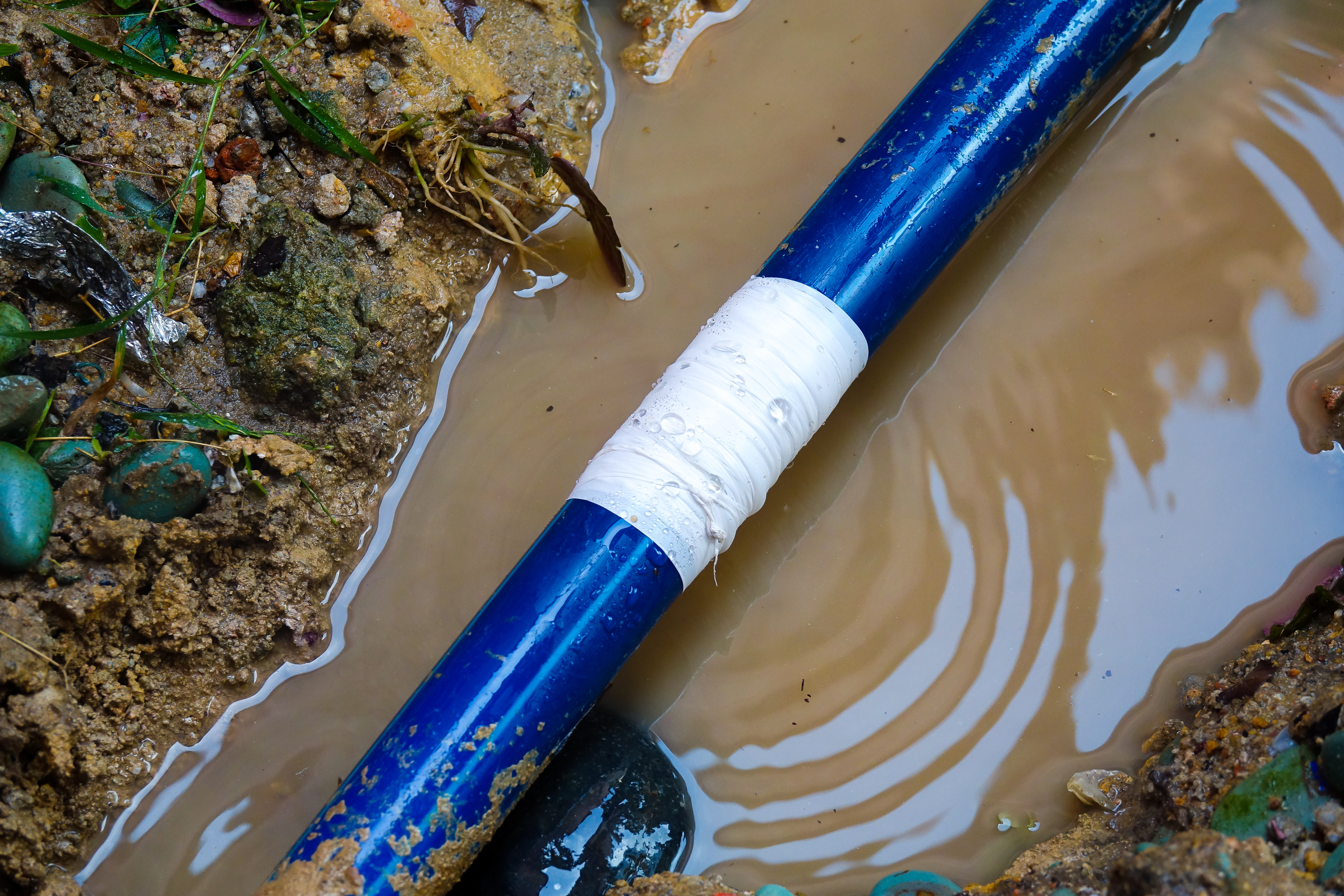 water pipe in ground 