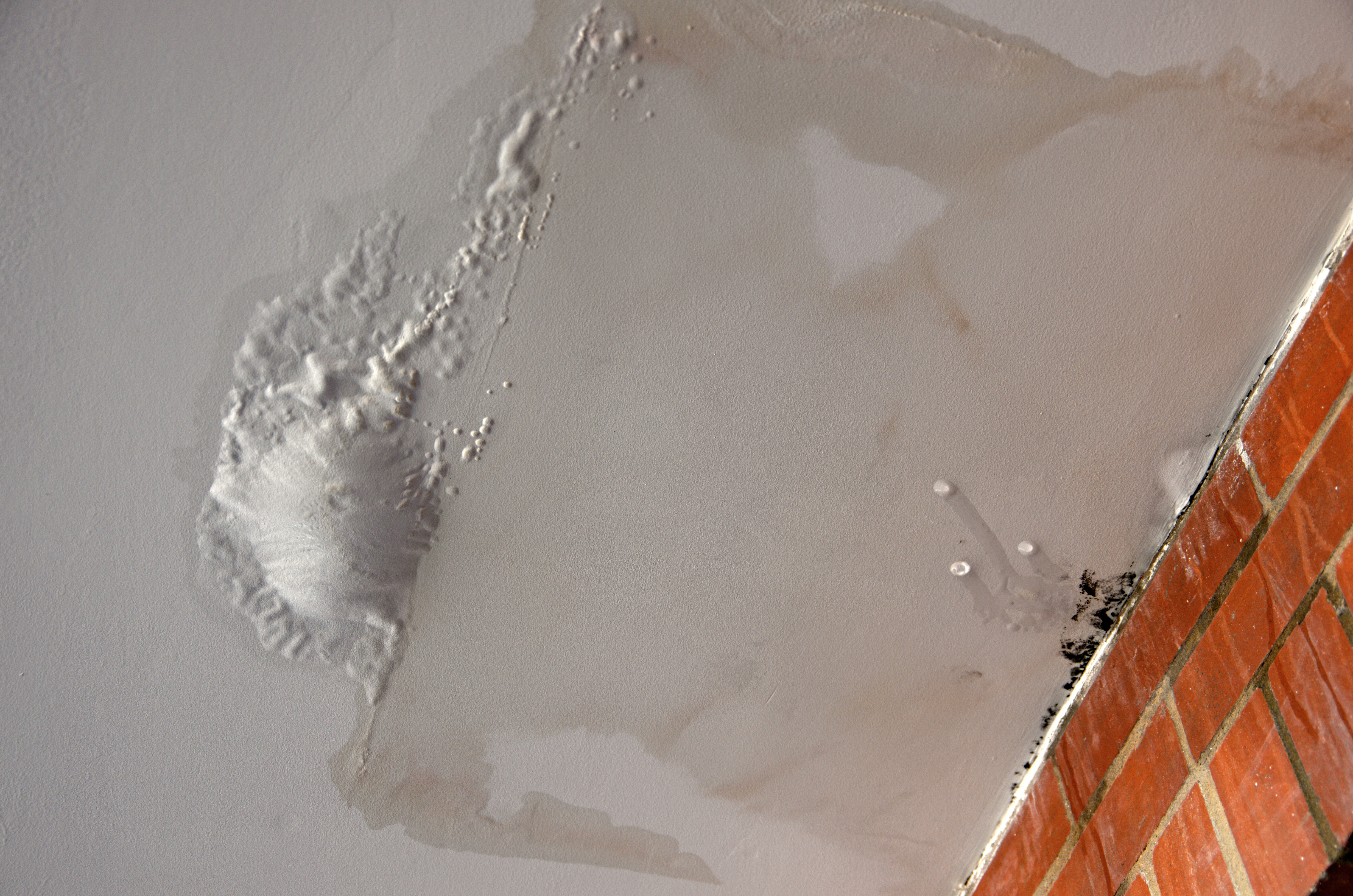 Ceiling with water damage
