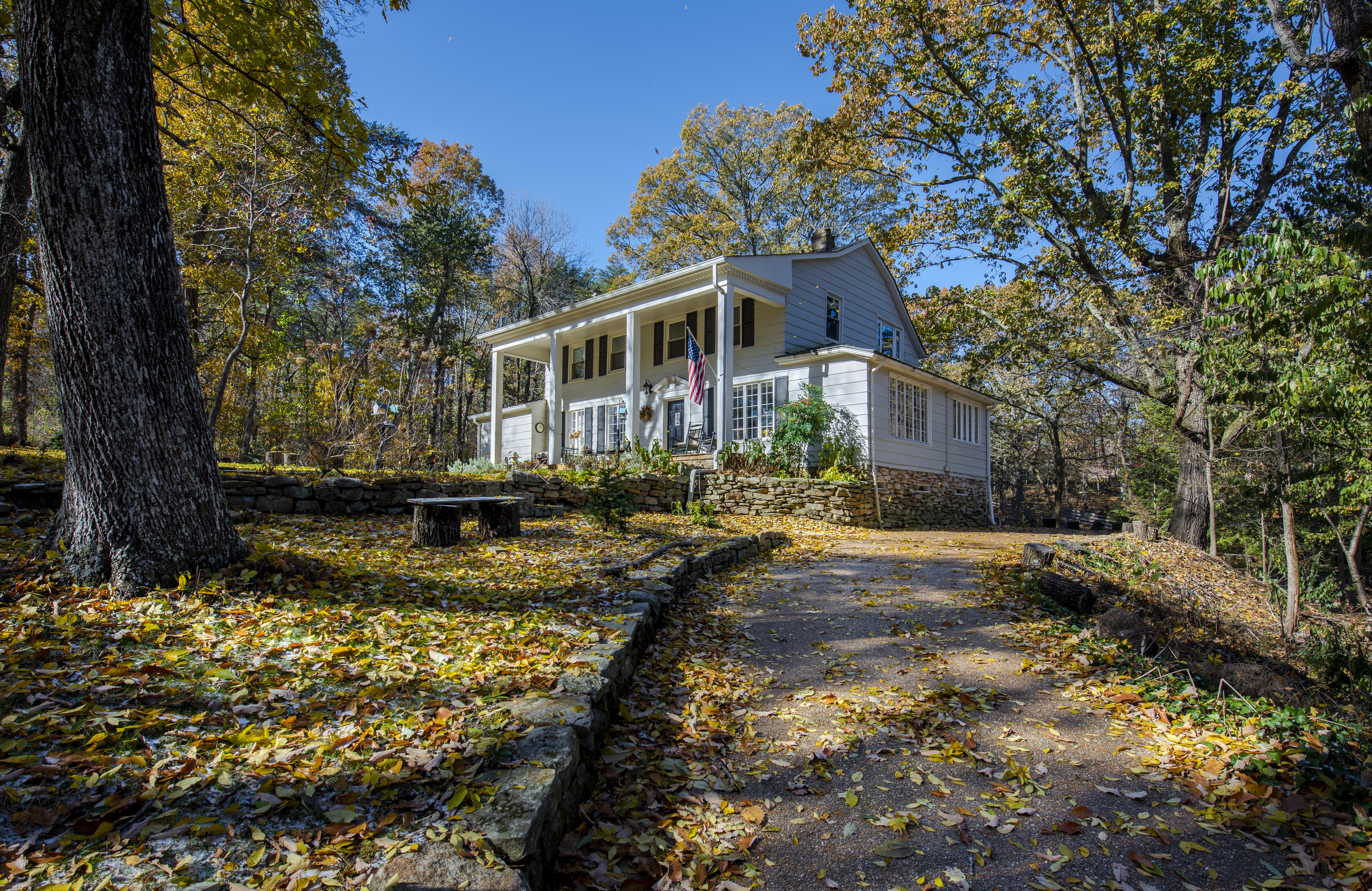 A house in the suburbs located on a hill