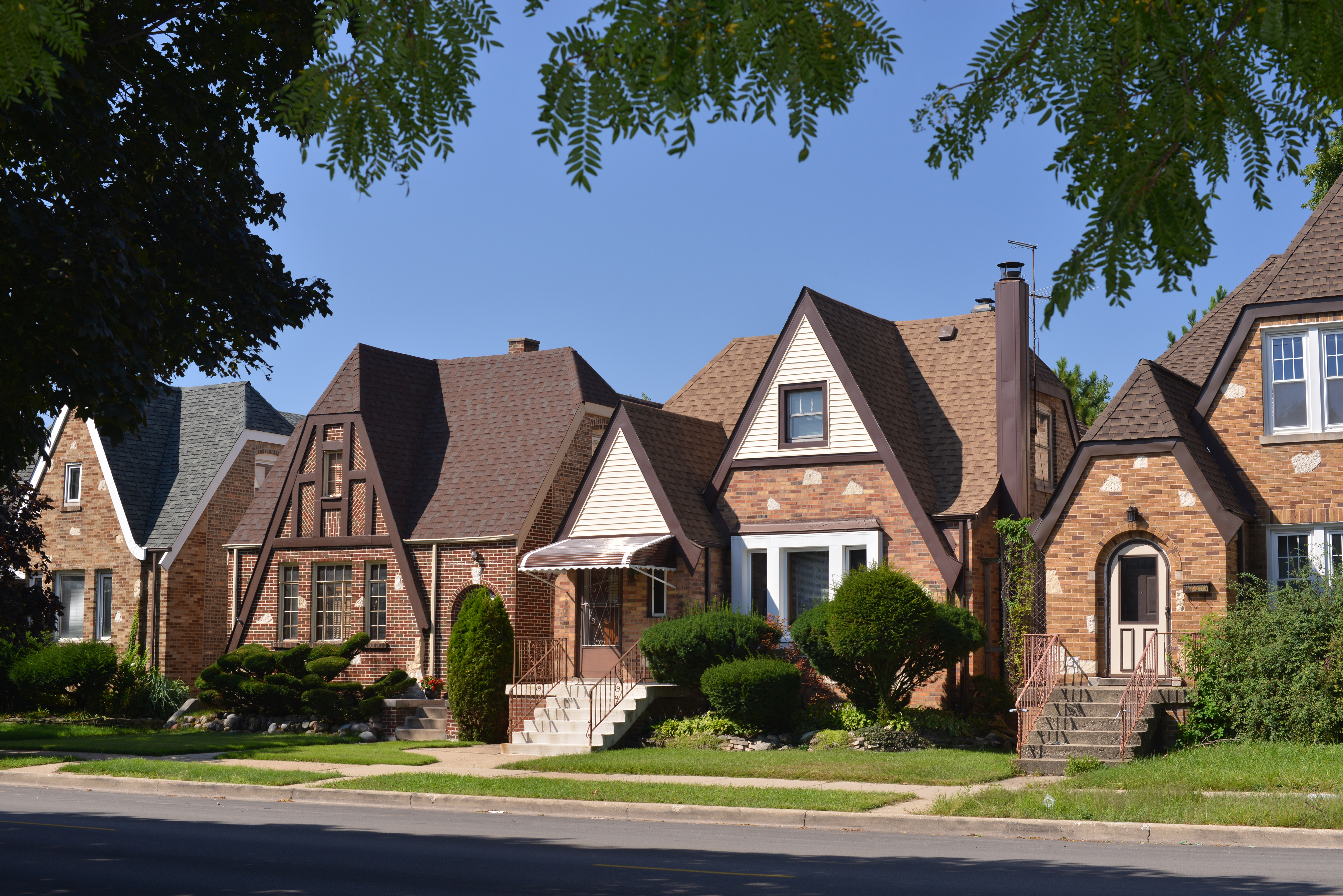 A neighborhood in the suburbs of Chicago 