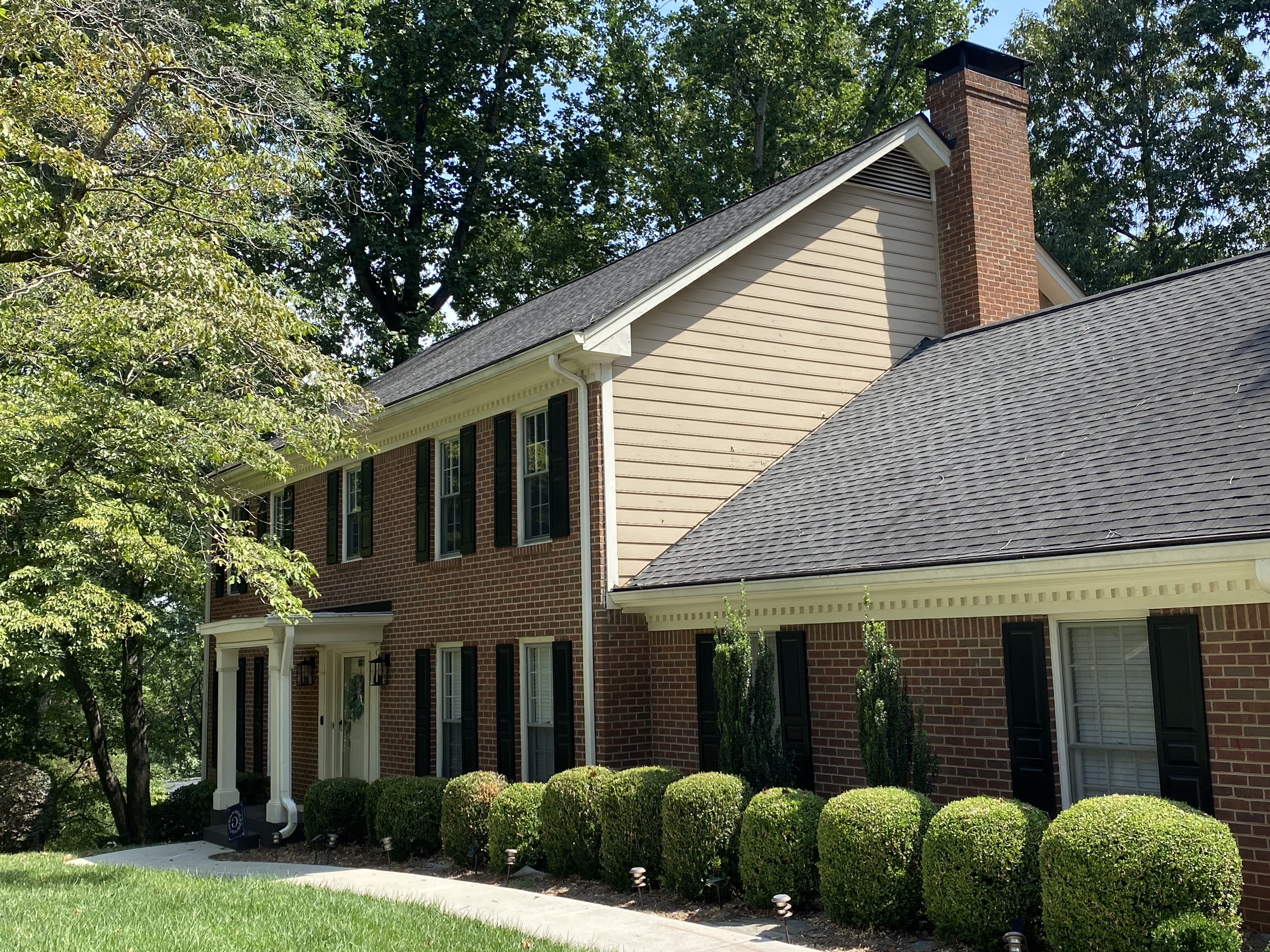 A two-story brick house in Atlanta, GA