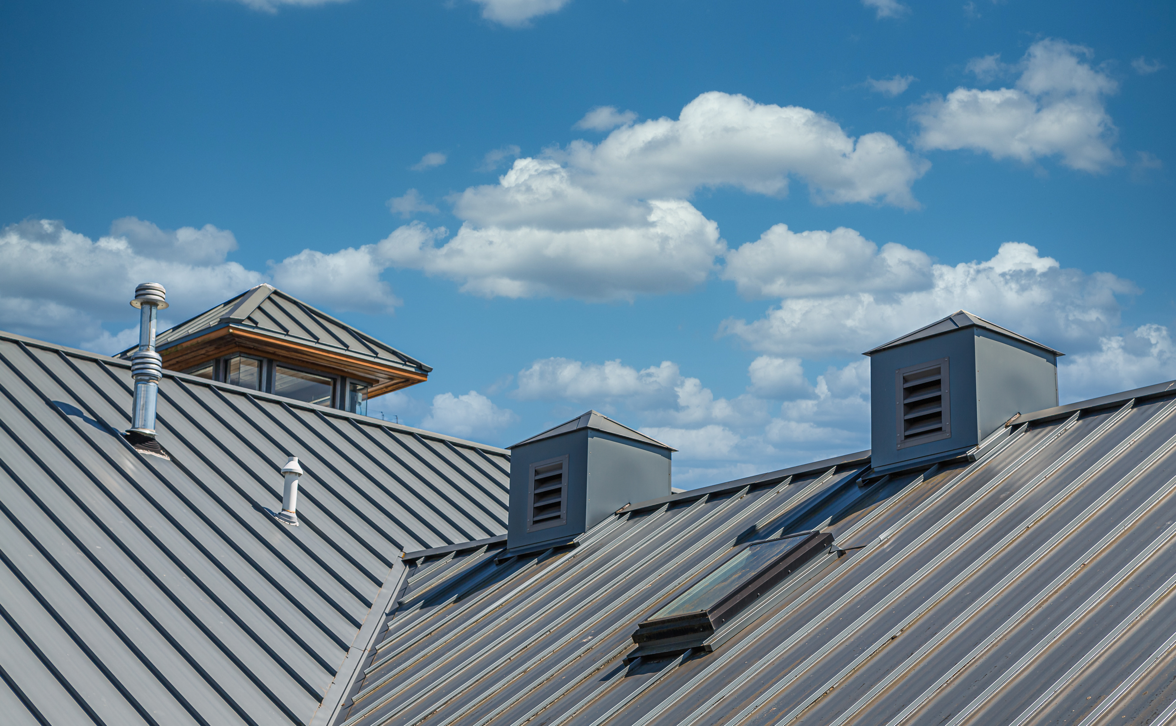 Ribbed metal roof