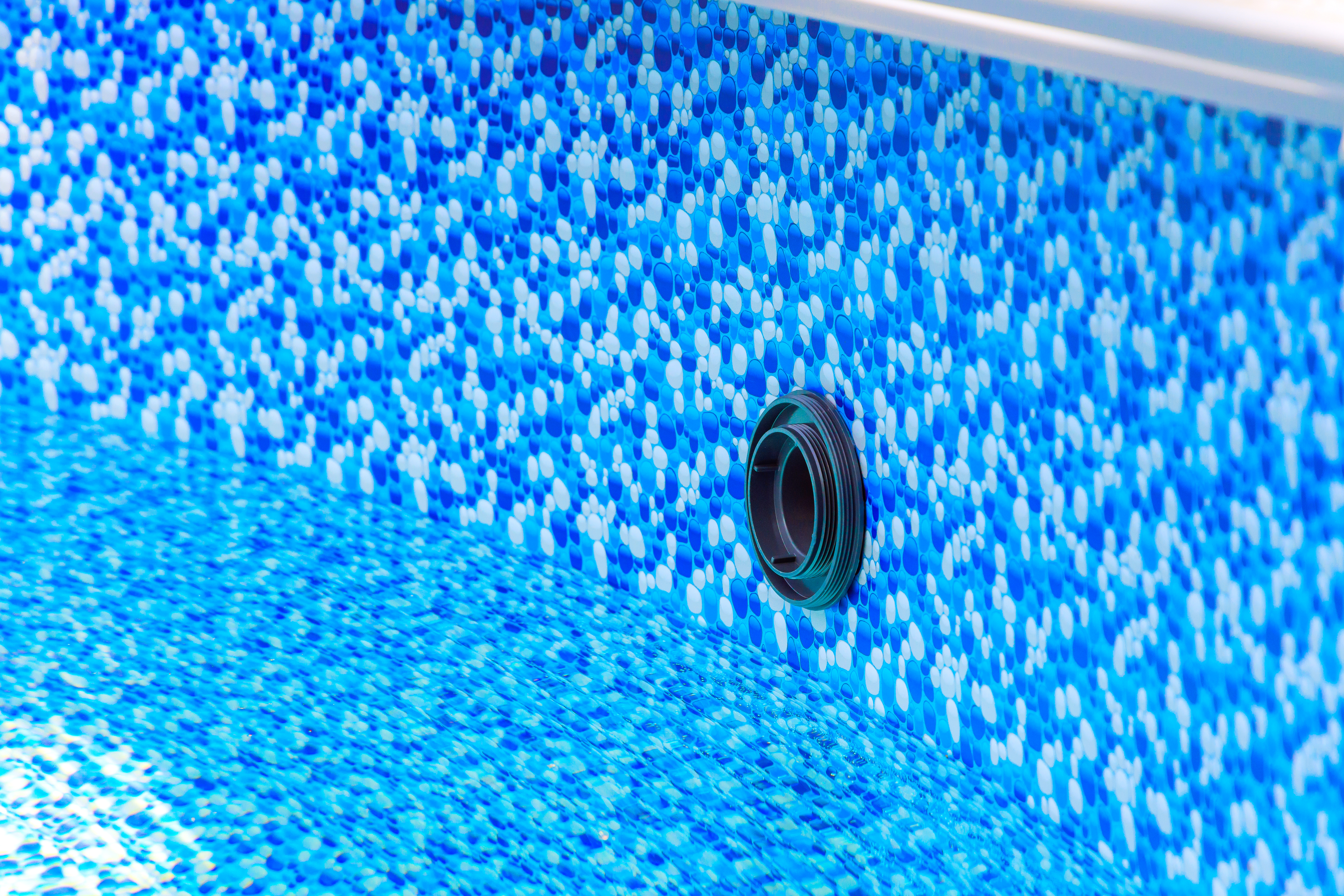bright mosaic pool liner