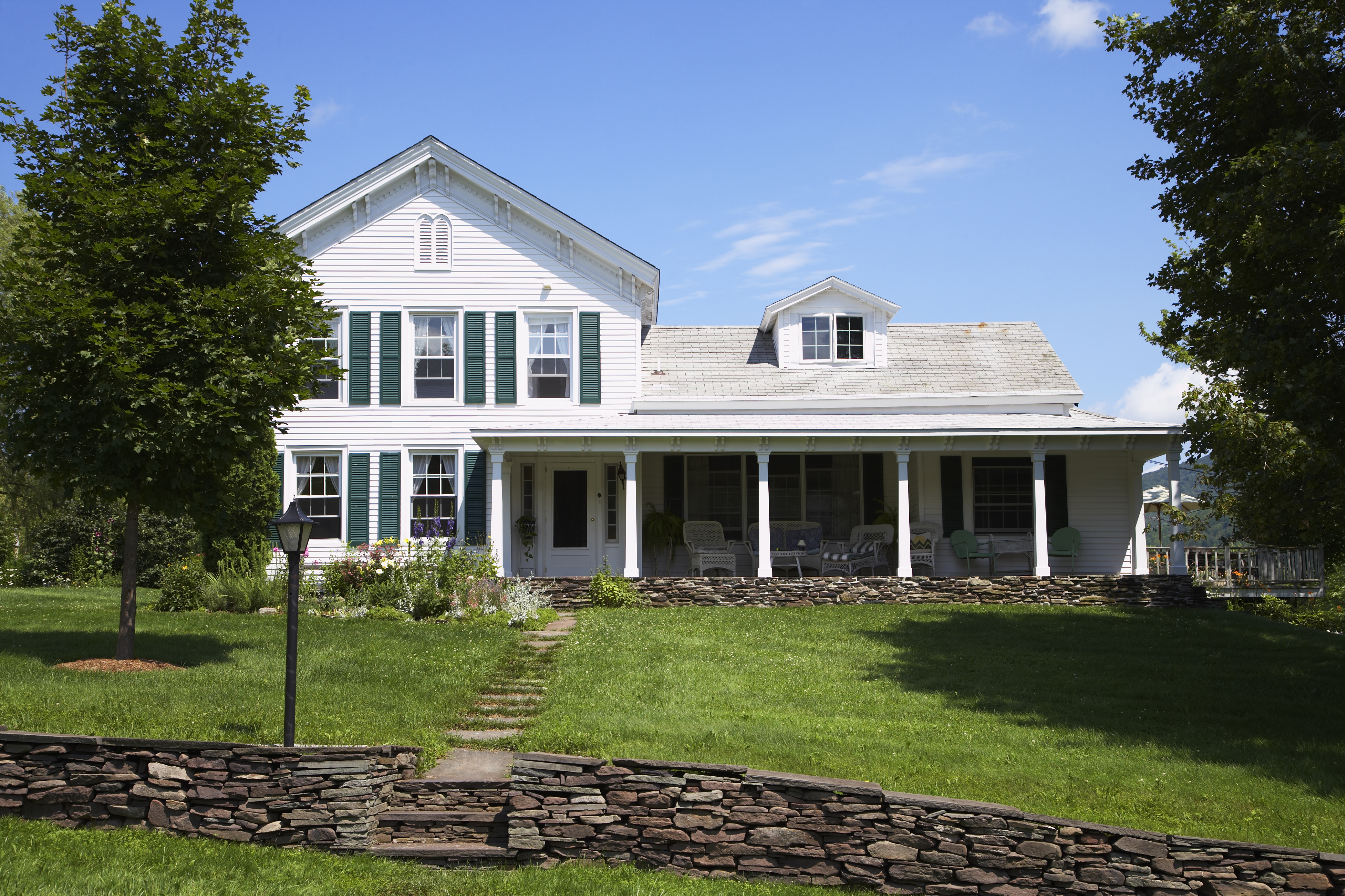White suburban house