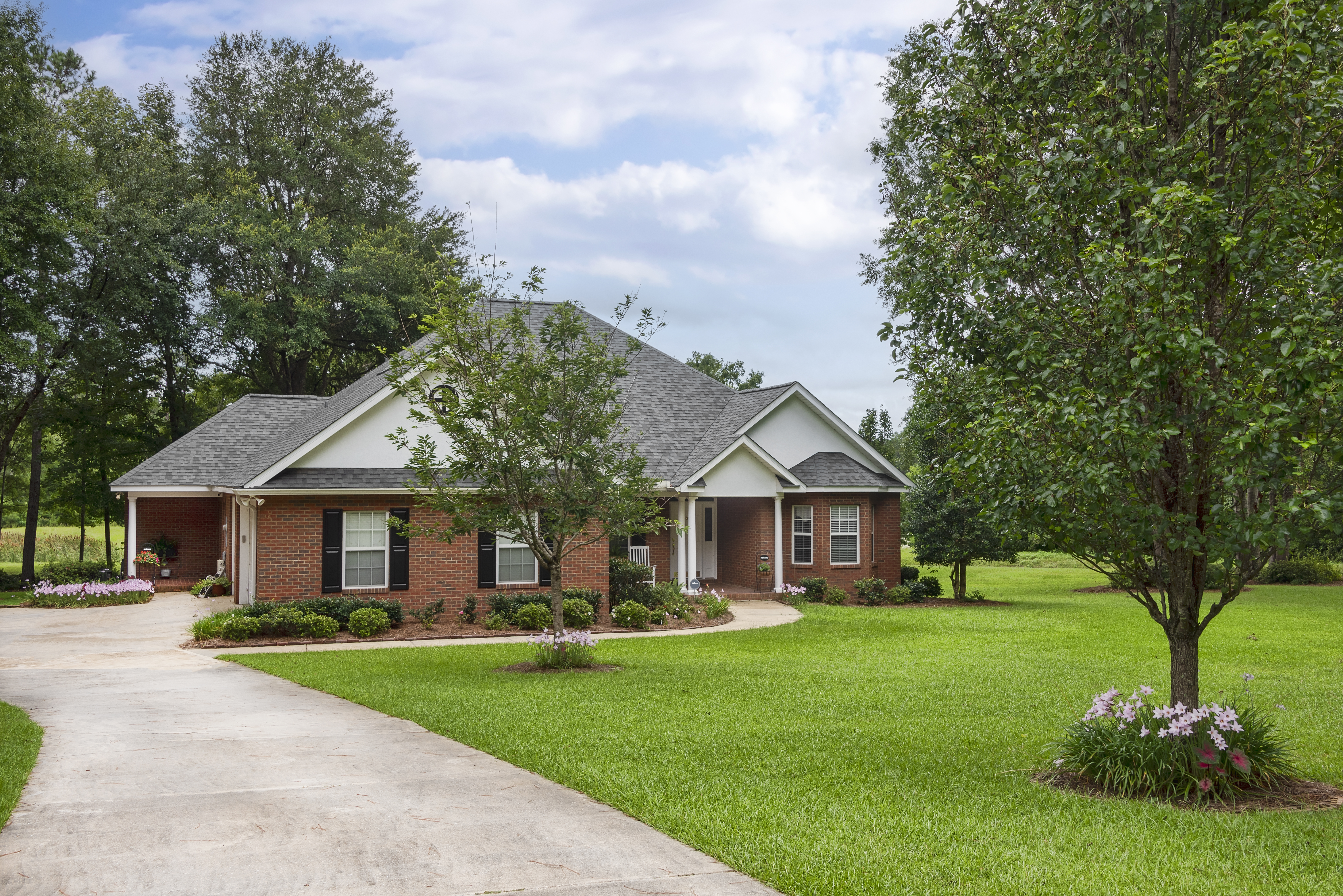 Traditional brick house