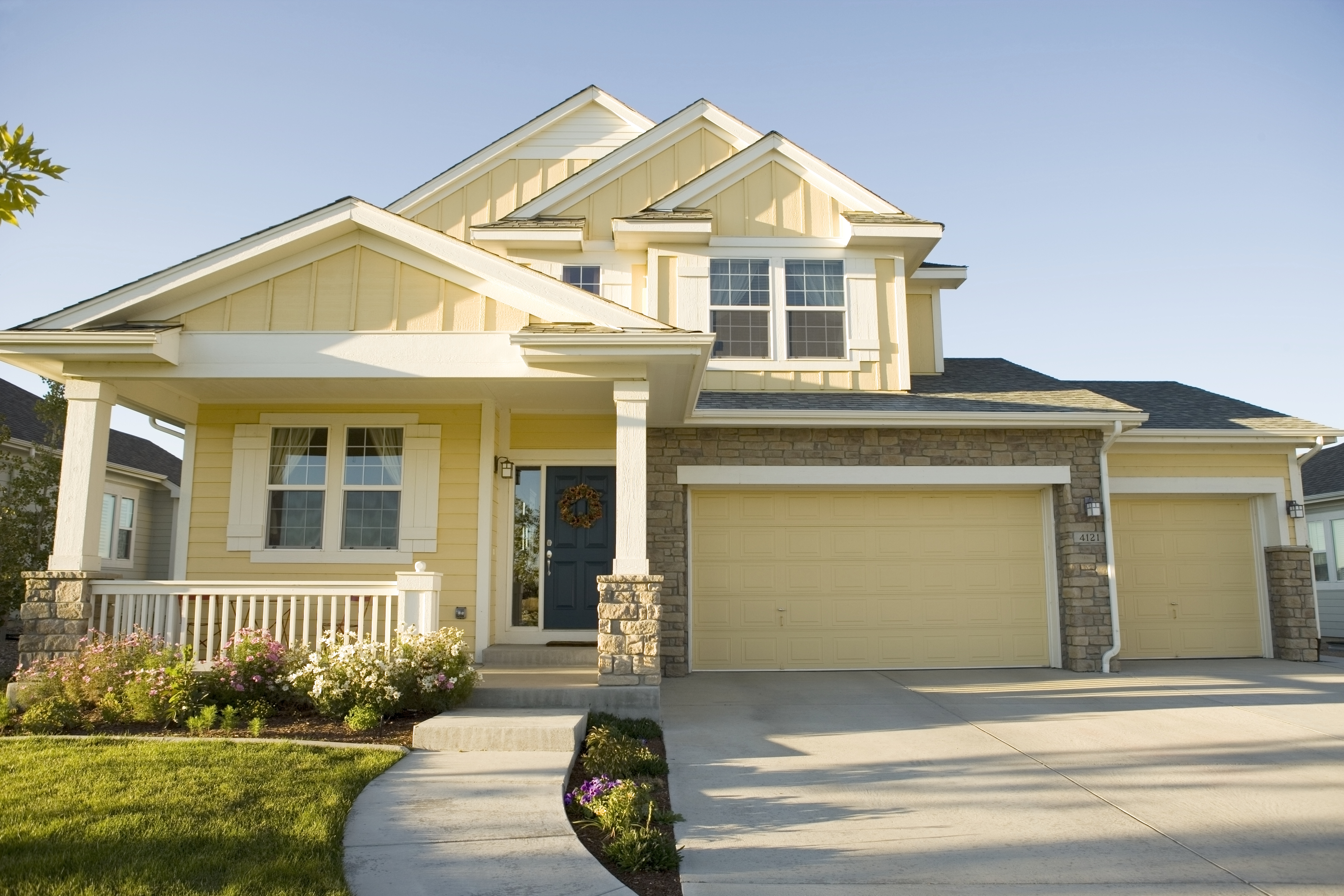 Exterior of yellow Denver house
