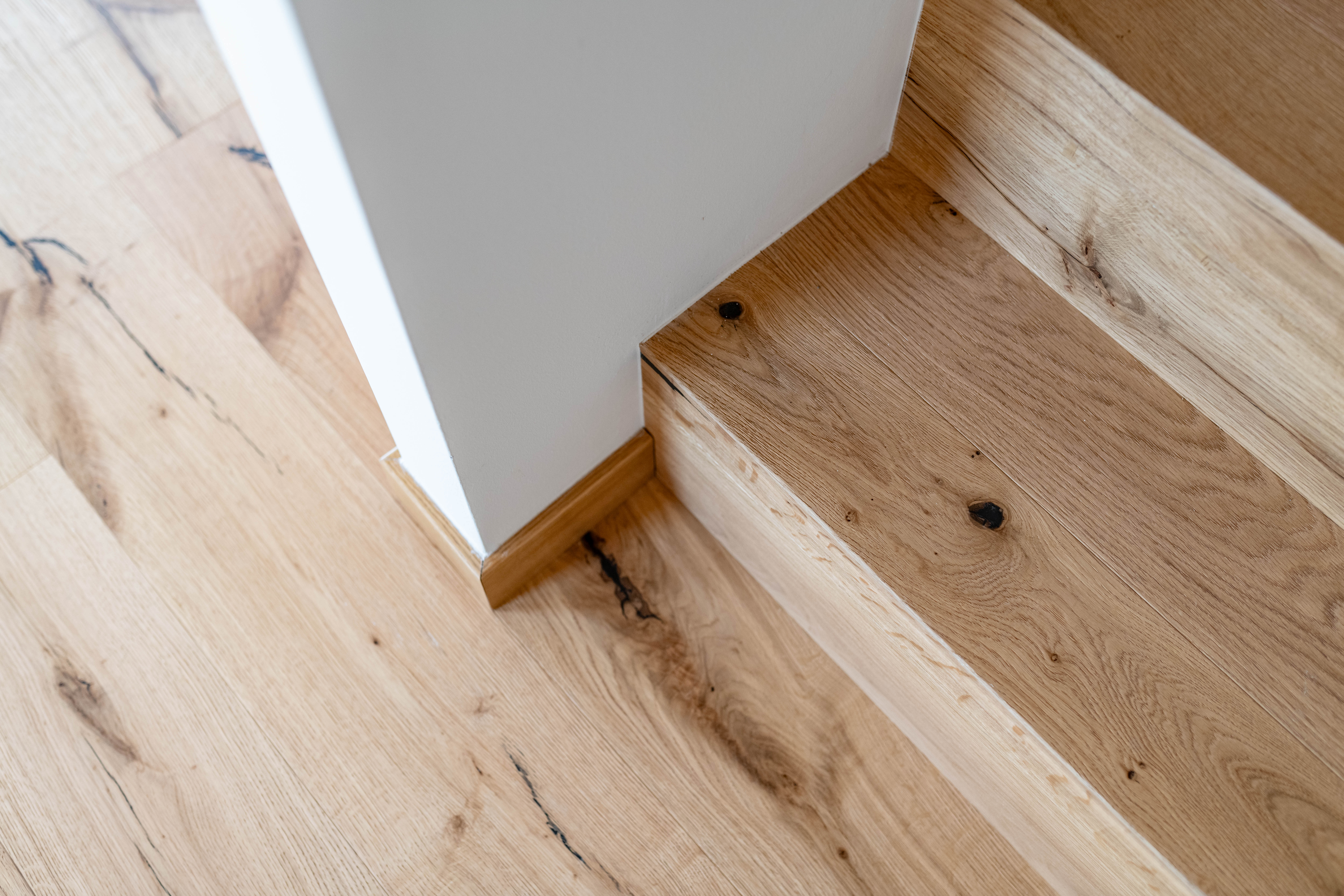 Wood staircase details