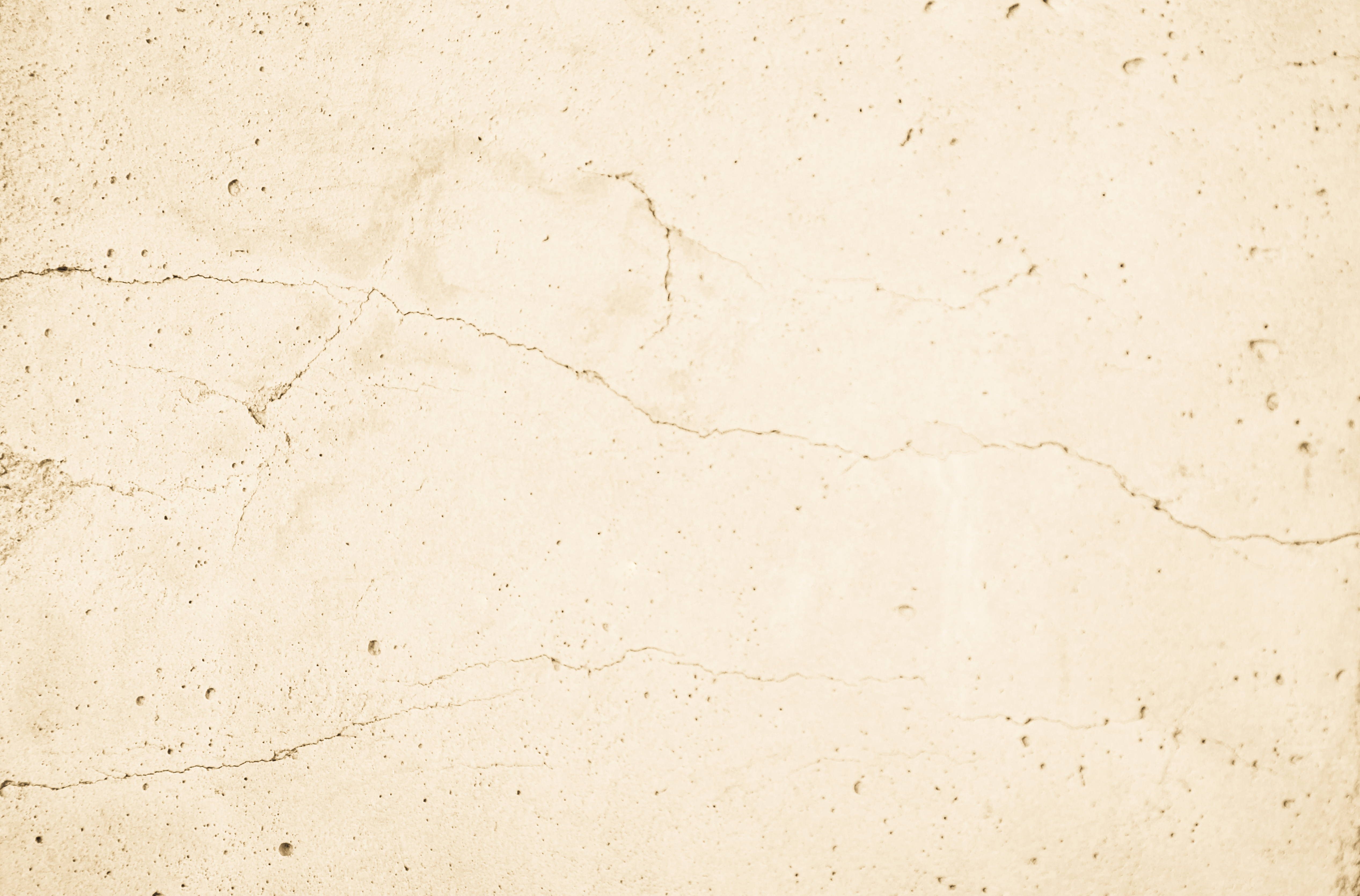 An exterior wall with visible cracks