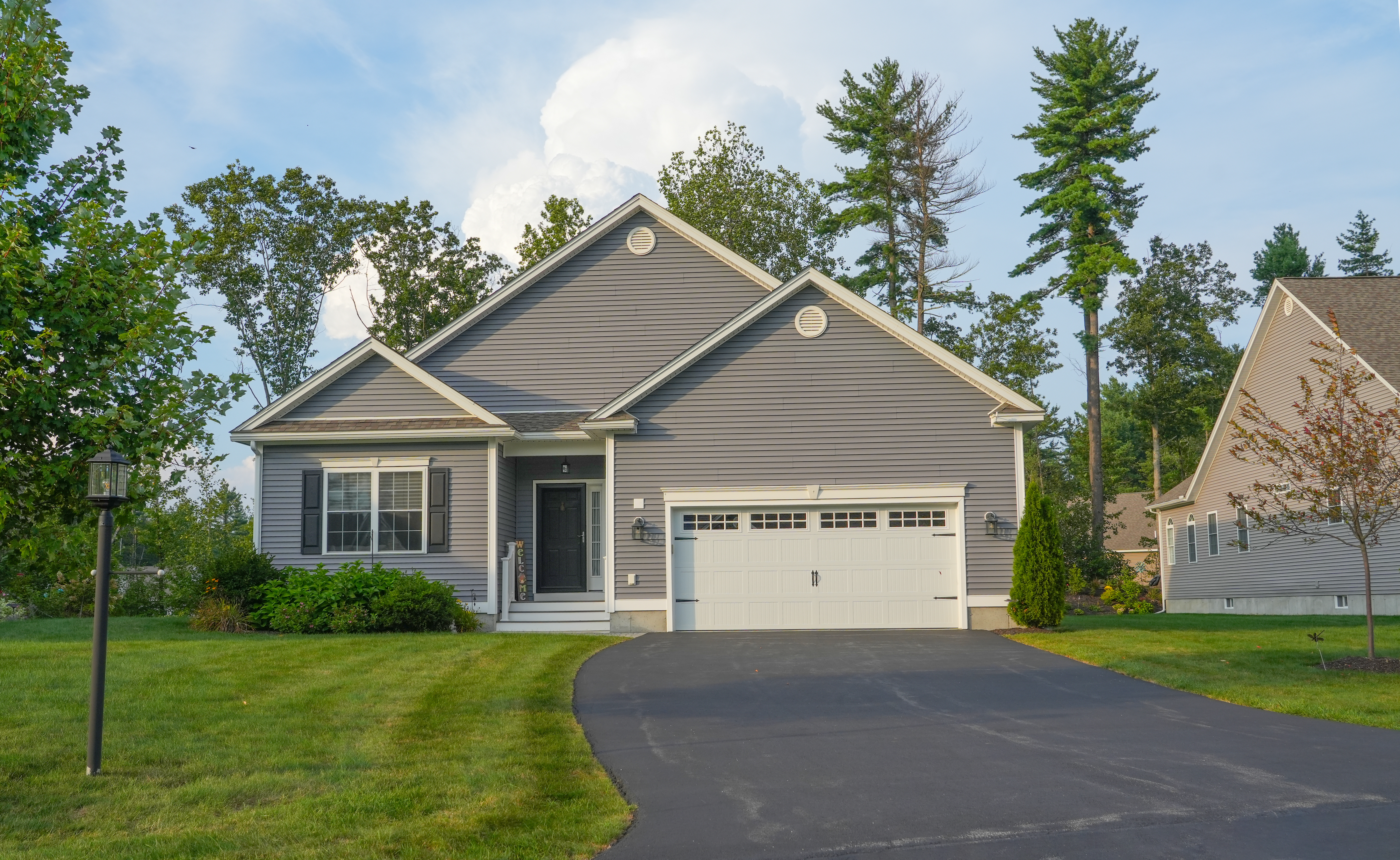 gray house exterior  