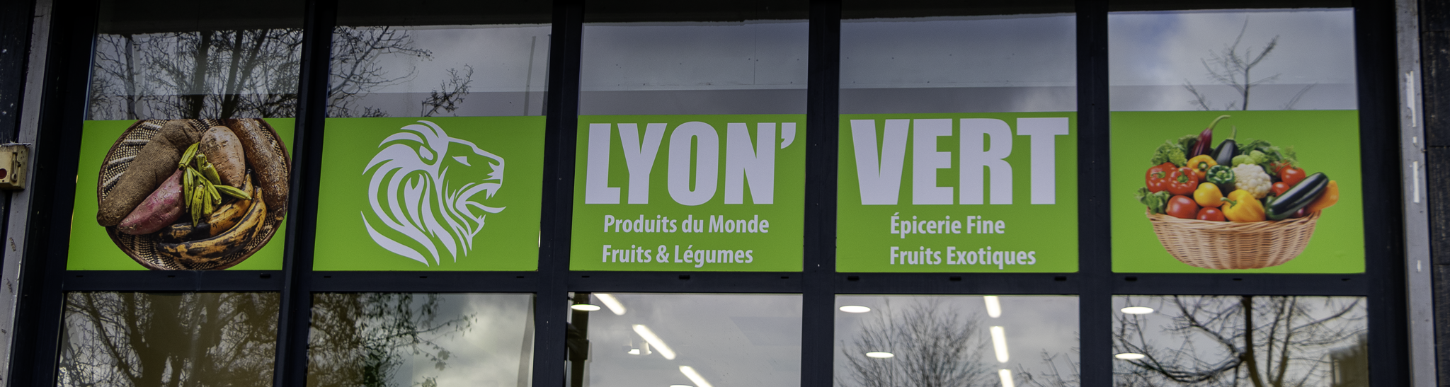 Intérieur de l'épicerie Lyon Vert