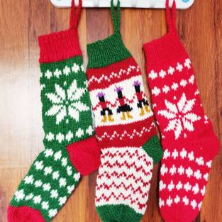 Weihnachten Socken Mit schönen Müster