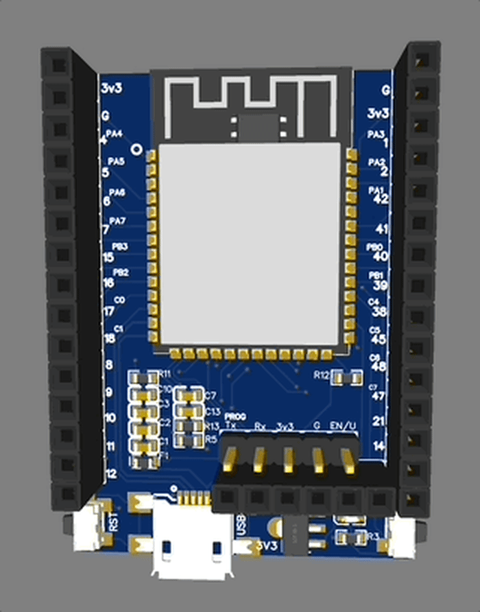 3 in 1 Development board, supports ESP32-S3, ESP32-C3 and AttinyXX4 0-series 1-series or 2-series