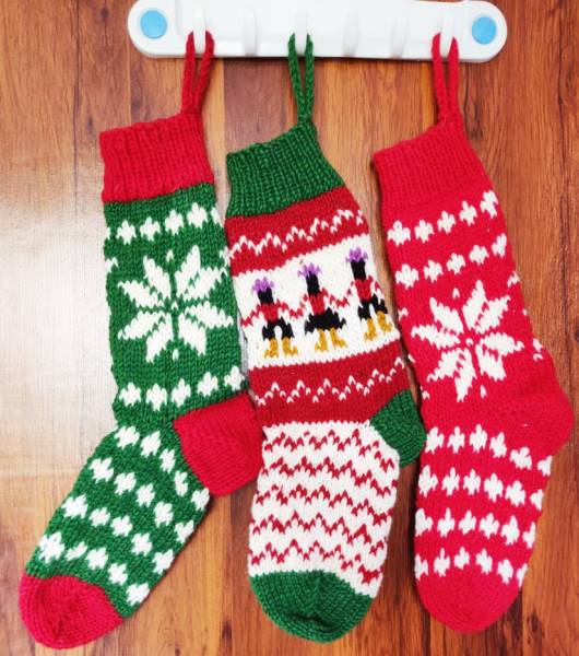 Weihnachten Socken Mit schönen Müster