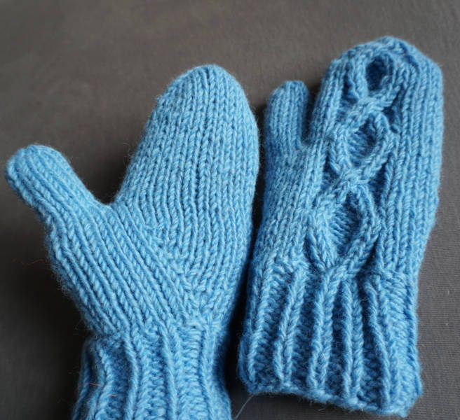 FÄUSTLINGE - Winter handgestrickte Winterhandschuhe - Mittens - Gemütliche Handwärmer