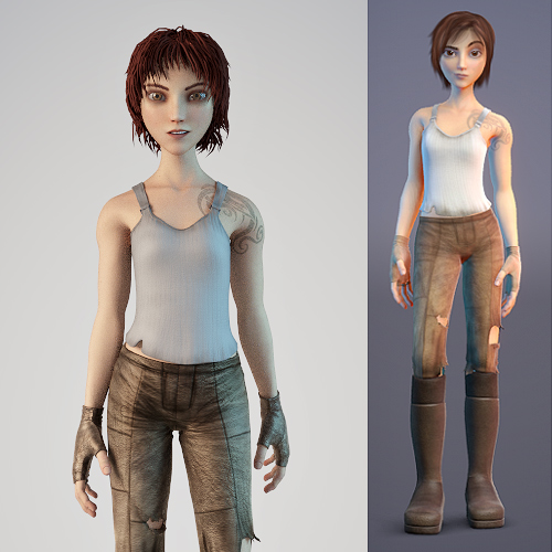 sintel 3d character model