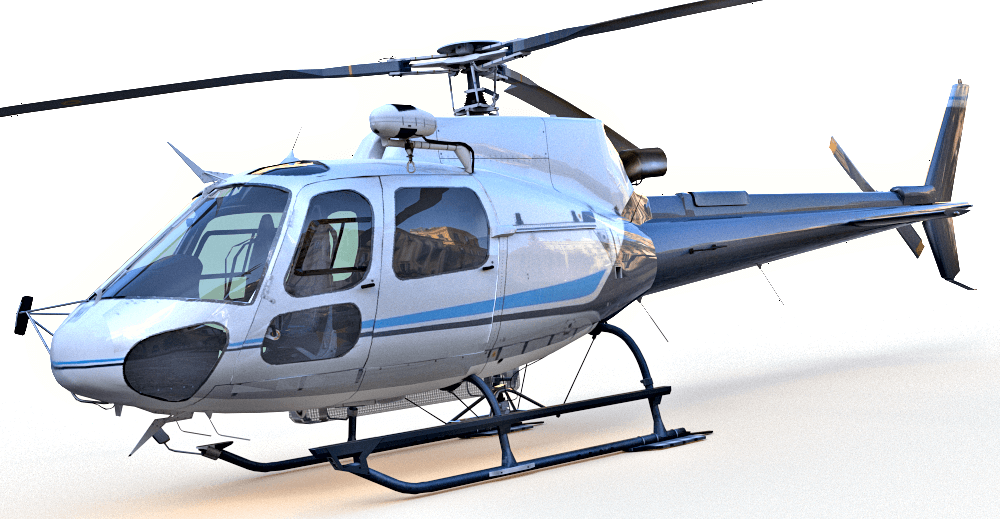 Eurocopter AS350 3dsmax model