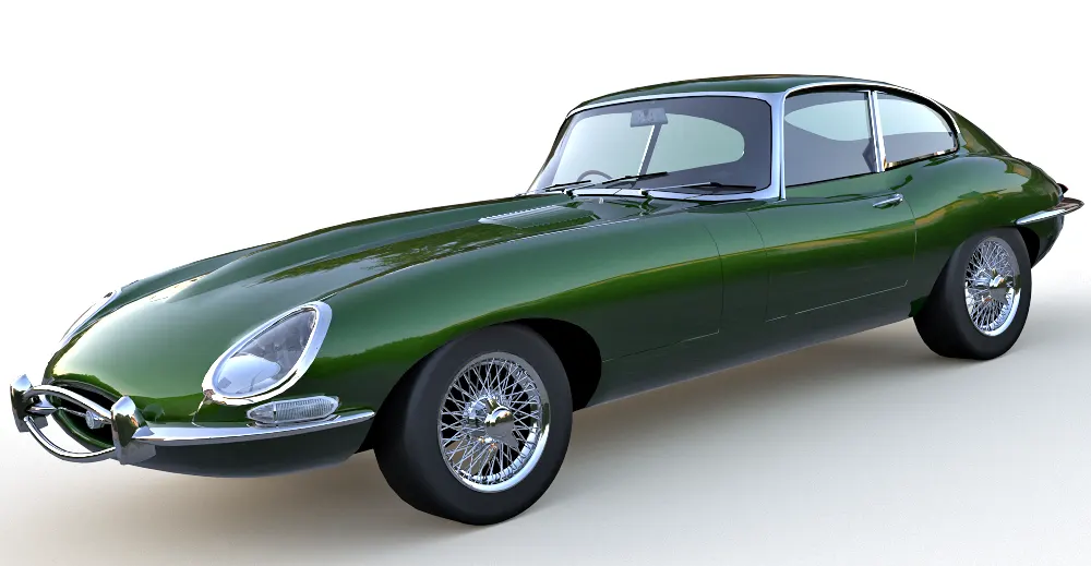 Jaguar E-Type 3d model