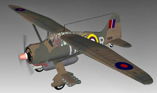 Westland Lysander 3d render