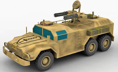 Anti Aircraft Vehicle 3d model