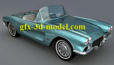 1961 Corvette car model