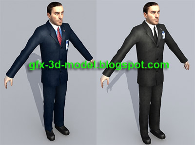 FBI Agent 3d model