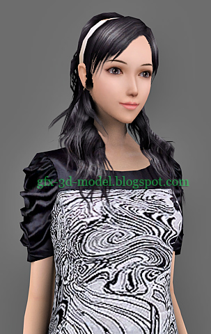 Girl 3d model