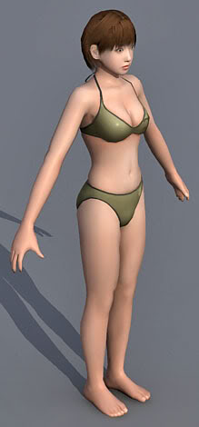 Bikini girl 02 3d model