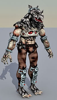 Lycanthrope 3d character