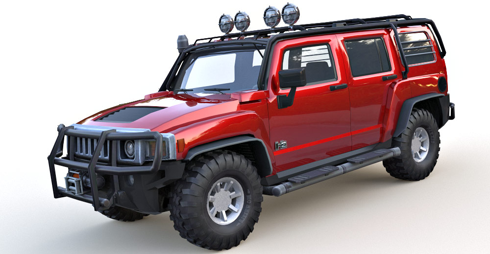 Hummer H3 3d model