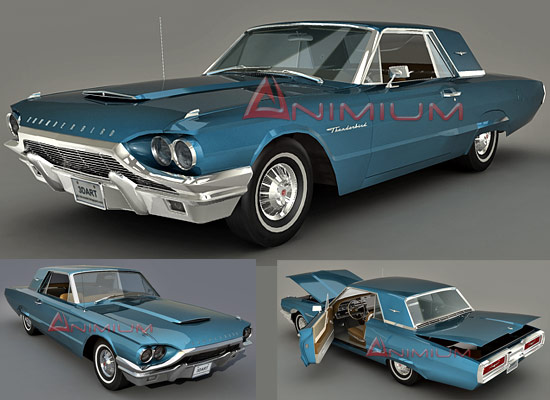 1964 Ford Thunderbird 3d model