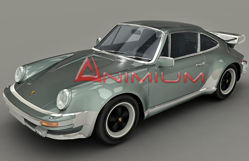 porsche 911 SC targa 3d model