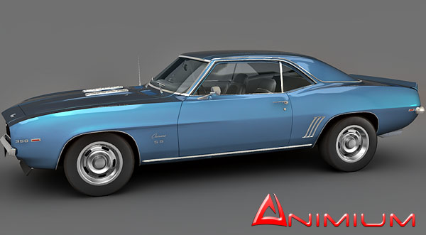 camaro ss350 3d model