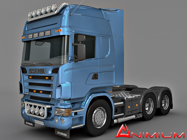 scania 520 truck 3d model